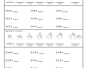 March: Counting worksheet