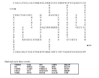 March: Spelling and Vocabulary: Maze Search worksheet