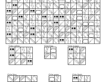 March: Visual Perceptual Skills: Find and Color in Patterns worksheet