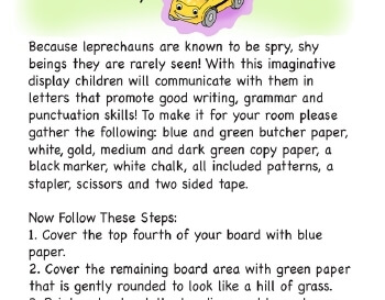 teach March: Letters to Leprechauns - Bulletin Board