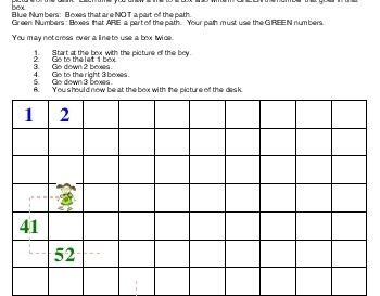 March: Counting Chart Puzzle worksheet