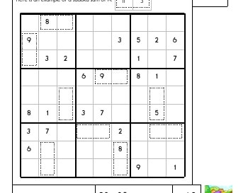 Sudoku Sums worksheet