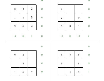 March: Square Math worksheet