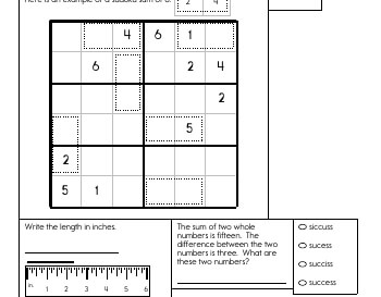 March: Sudoku Sums teaching resource