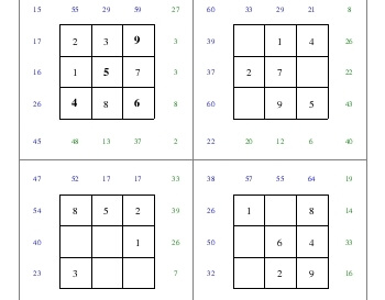 March: Subtraction Squares teaching resource