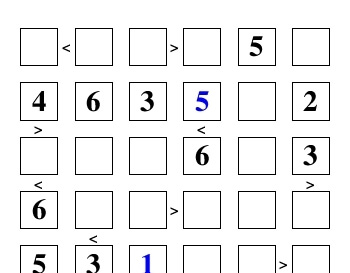 March: >Greater> <Less< Than Puzzle worksheet