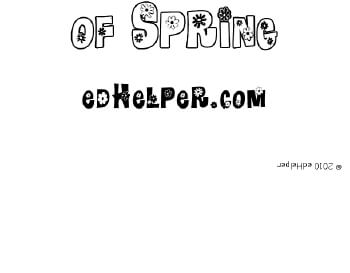 April: The Five Senses of Spring worksheet
