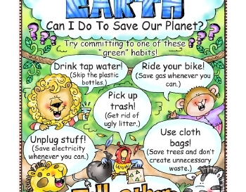 April: Save the Planet Poster teaching resource