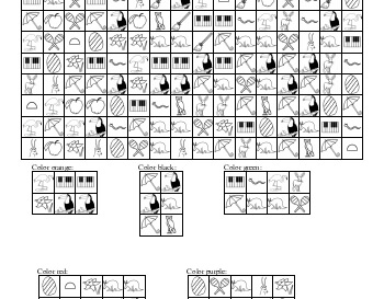 teach Visual Perceptual Skills: Find and Color in Patterns