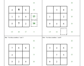 teach Addition Squares