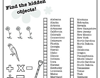 teach April: Hidden Pictures: April Themes Puzzle