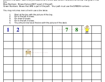 April: Counting Chart Puzzle worksheet