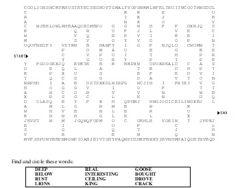 teach April: Spelling and Vocabulary: Maze Search