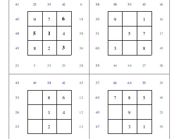 teach April: Subtraction Squares