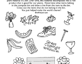 April: Go Green worksheet