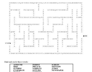 April: Spelling and Vocabulary: Maze Search teaching resource