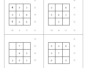 April: Square Math worksheet