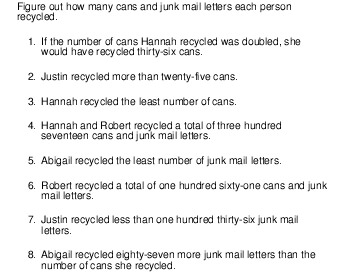 teach April: Logic: Recycle