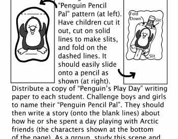 teach May/June: Penguin Pal and Paper