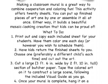 May/June: May Kindergarten Mural - Activity for Class teaching resource