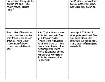 Math Word Problems worksheet