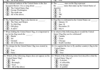 May/June: Flag Day - Social Studies worksheet