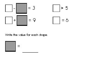 May/June: Algebra: Unknown Shape Equations teaching resource