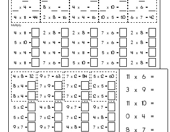 teach May/June: Multiply to Twelve