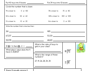 Homework Practice Pages worksheet