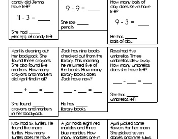 teach July/August: Math Word Problems