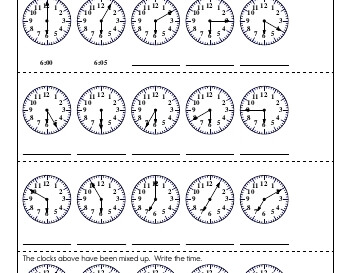 teach July/August: Clocks and Counting by Fives and Tens
