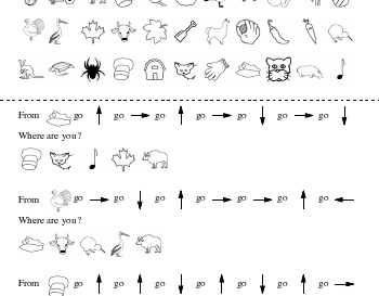 Following Directions: Right, Left, Below, and Above teaching resource