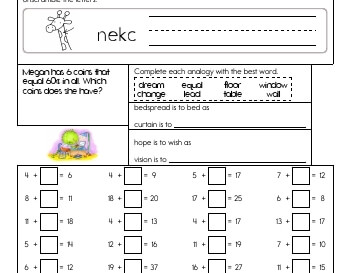 teach July/August: Homework Practice Pages