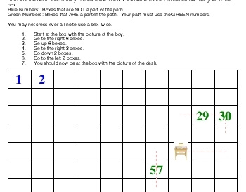 teach July/August: Counting Chart Puzzle