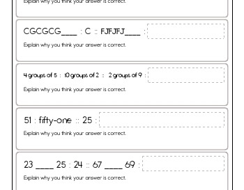 July/August: Math Analogies worksheet July/August: Math Analogies worksheet