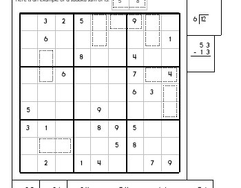 teach July/August: Sudoku Sums