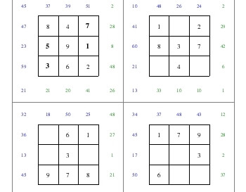 teach Subtraction Squares