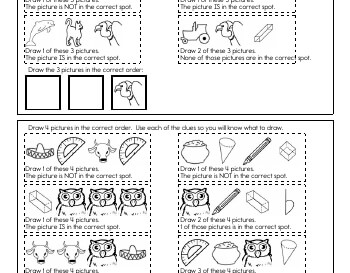July/August: Critical Thinking: Draw the Sequence worksheet