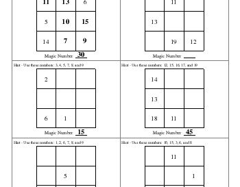 July/August: Super Silly Numbers worksheet
