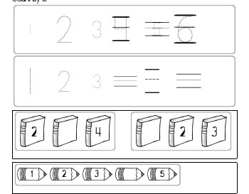 September: Counting by ones worksheet