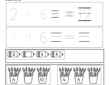 September: Count by 2s worksheet
