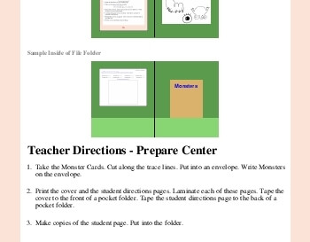 teach September: Draw a Monster - Following Directions Learning Center