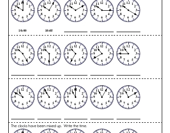 teach September: Clocks and Counting by Fives and Tens