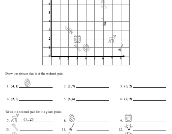 teach September: Ordered Pairs Printables with Pictures