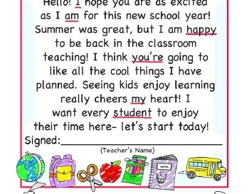 September: Welcome Poster teaching resource