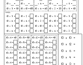 teach September: Multiply Tens