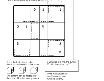 teach September: Sudoku Sums
