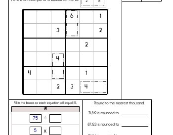 teach Sudoku Sums