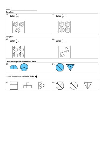 teach Basic of Fractions Workbook