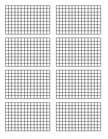 teach Standard Graph Paper - Eight Quadrants Per Page